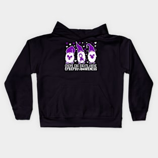 Epilepsy Awareness Gnome One Fights Alone Kids Hoodie